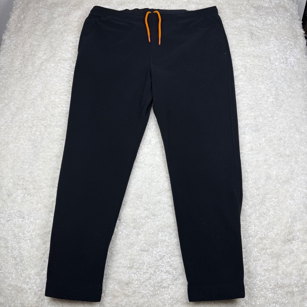 Orvis Pants Men XL Black PRO Sun Skiff Waffle Grid Snap Hem 3A6Y